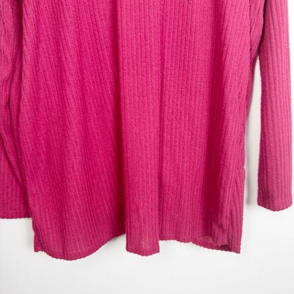 ENTRO | NEW Maroon Ribbed Backless Twist Lightweight Sweater Top Women’s Size M - Picture 4 of 10